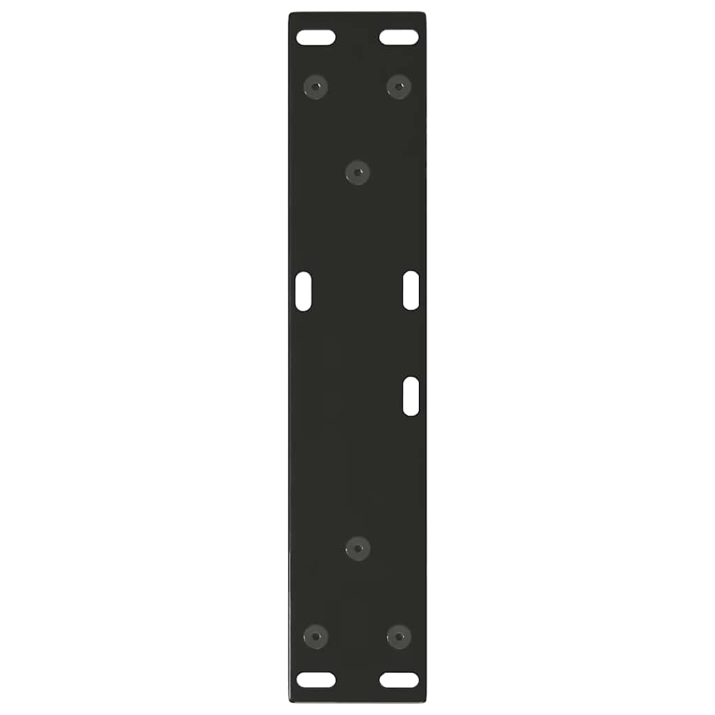 Kavos staliuko kojelės, V formos, 2 vnt., juodos, 40x(30 - 31,3) cm, plienas - Namų Idėja