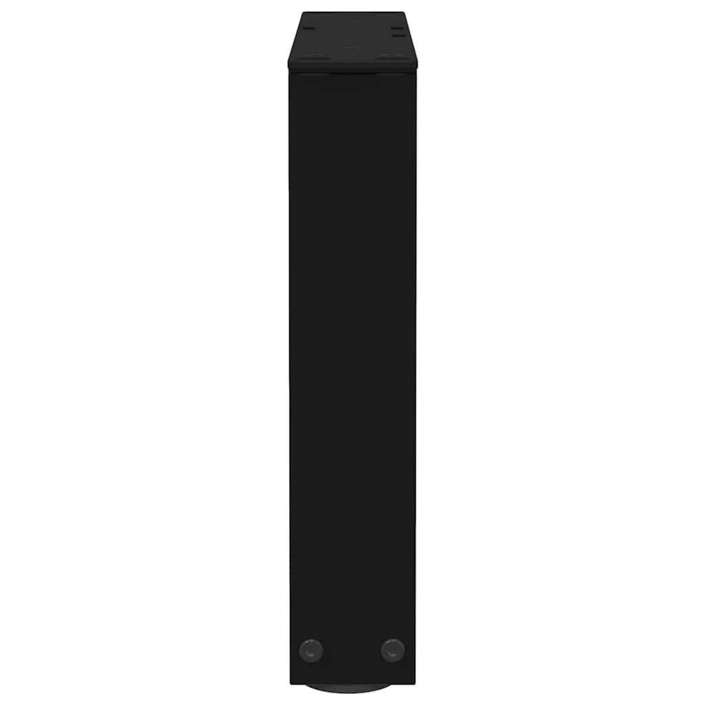 Kavos staliuko kojelės, V formos, 2 vnt., juodos, 40x(30 - 31,3) cm, plienas - Namų Idėja