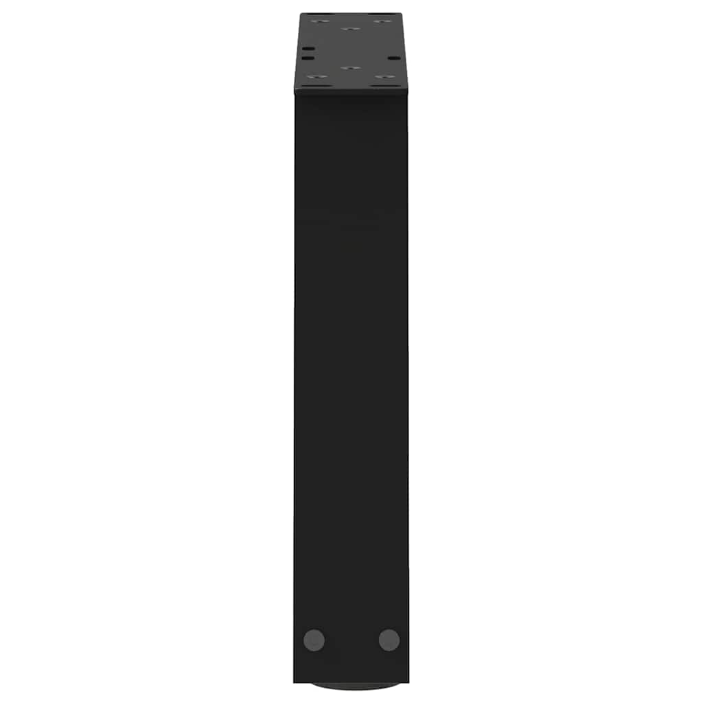 Kavos staliuko kojelės, V formos, 2 vnt., juodos, 40x(30 - 31,3) cm, plienas - Namų Idėja