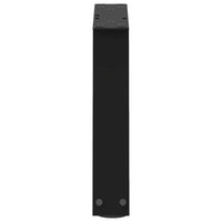 Kavos staliuko kojelės, V formos, 2 vnt., juodos, 40x(30 - 31,3) cm, plienas - Namų Idėja