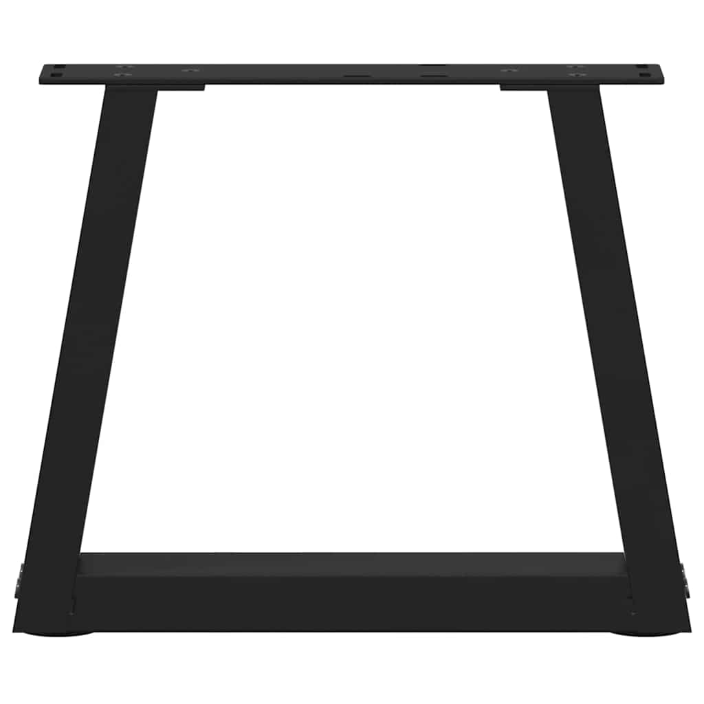 Kavos staliuko kojelės, V formos, 2 vnt., juodos, 40x(30 - 31,3) cm, plienas - Namų Idėja