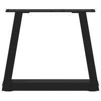 Kavos staliuko kojelės, V formos, 2 vnt., juodos, 40x(30 - 31,3) cm, plienas - Namų Idėja