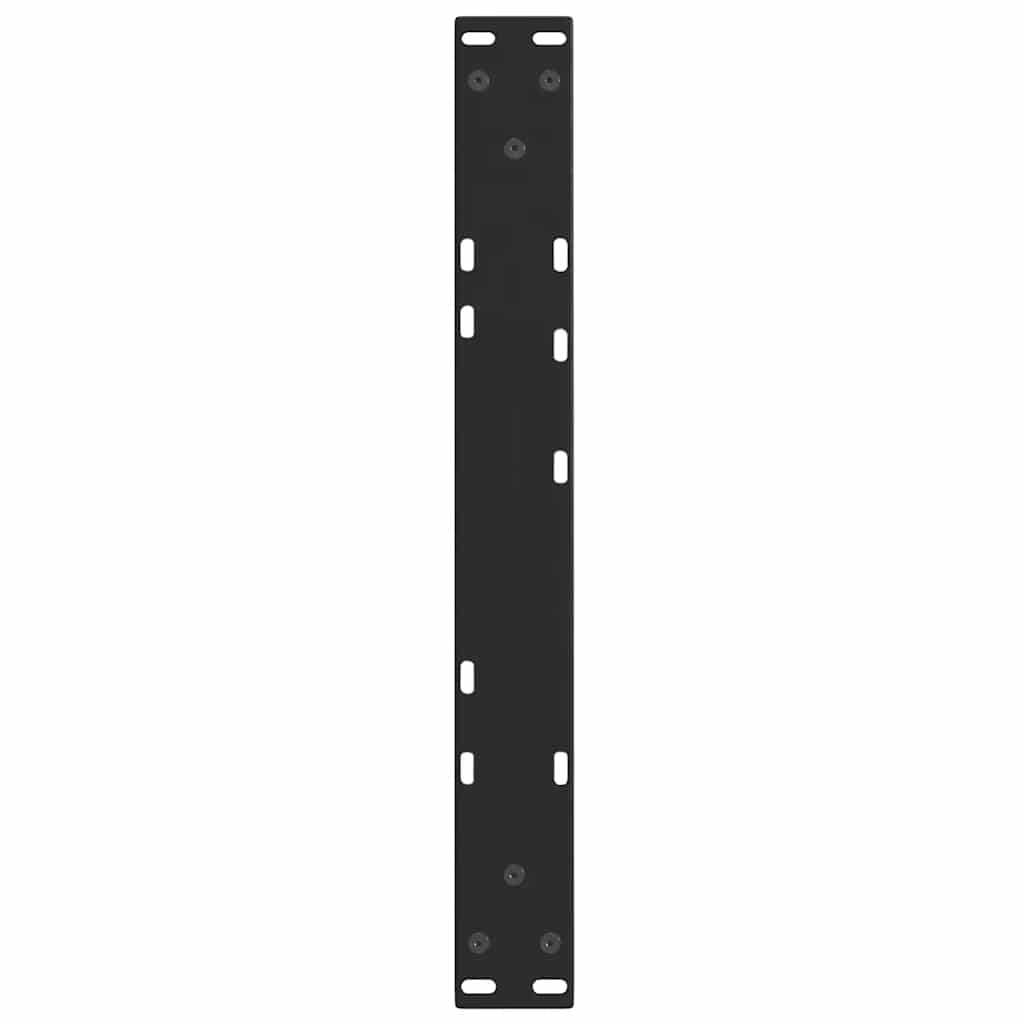 Kavos staliuko kojelės, V formos, 2 vnt., juodos, 50x(30 - 31,3) cm, plienas - Namų Idėja