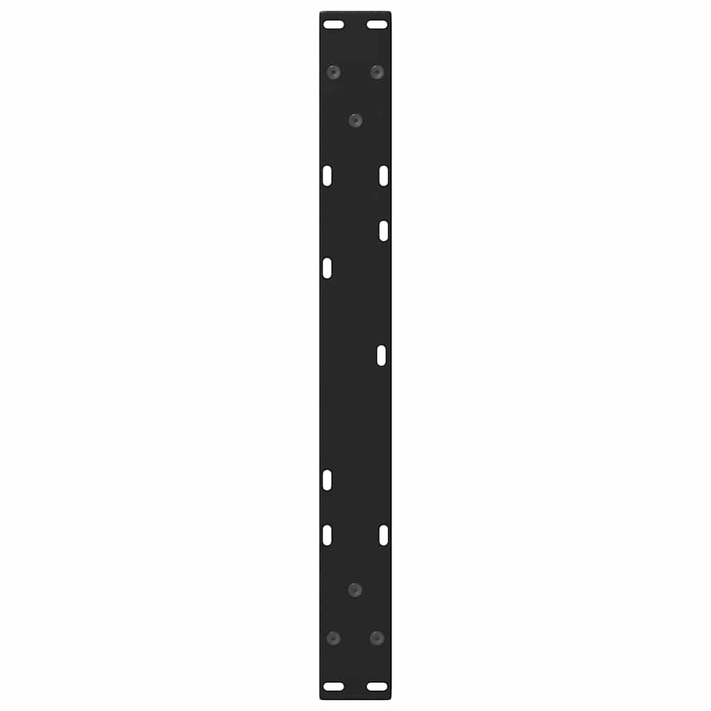 Kavos staliuko kojelės, V formos, 2 vnt., juodos, 50x(30 - 31,3) cm, plienas - Namų Idėja