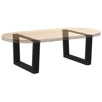 Kavos staliuko kojelės, V formos, 2 vnt., juodos, 50x(30 - 31,3) cm, plienas - Namų Idėja