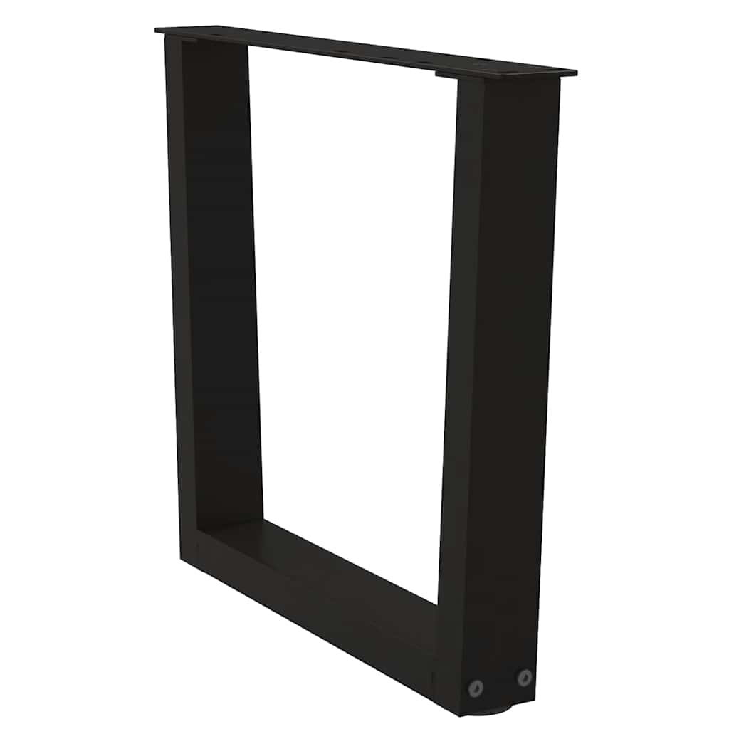 Kavos staliuko kojelės, V formos, 2 vnt., juodos, 50x(42 - 43,3) cm, plienas - Namų Idėja