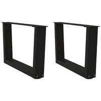 Kavos staliuko kojelės, V formos, 2 vnt., juodos, 60x(30 - 31,3) cm, plienas - Namų Idėja