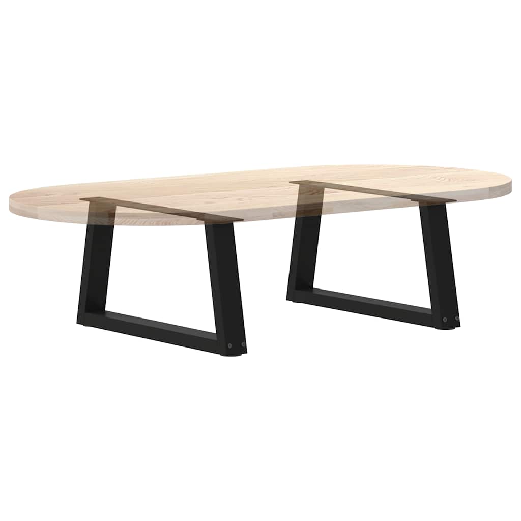 Kavos staliuko kojelės, V formos, 2 vnt., juodos, 60x(30 - 31,3) cm, plienas - Namų Idėja