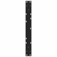 Kavos staliuko kojelės, V formos, 2 vnt., juodos, 60x(30 - 31,3) cm, plienas - Namų Idėja