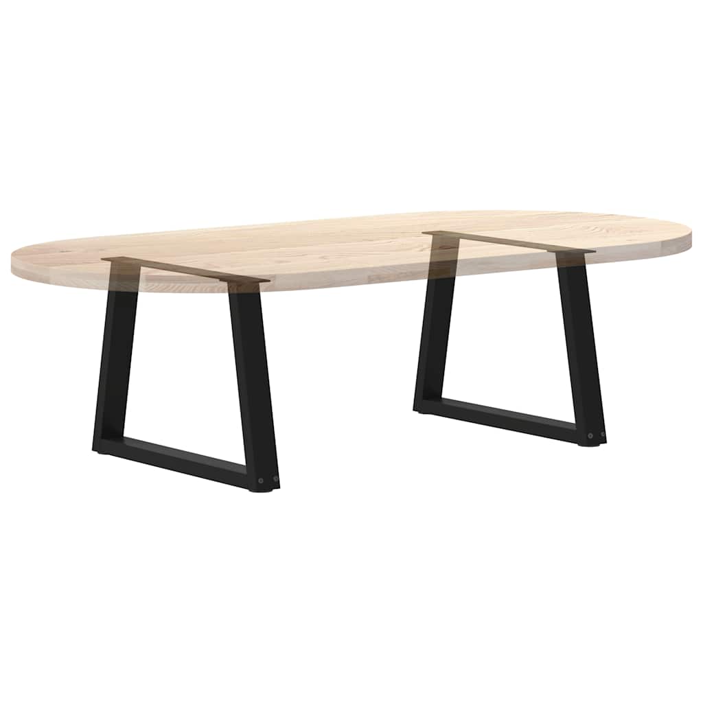 Kavos staliuko kojelės, V formos, 2 vnt., juodos, 60x(42 - 43,3) cm, plienas - Namų Idėja