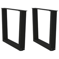 Kavos staliuko kojelės, V formos, 2 vnt., juodos, 60x(42 - 43,3) cm, plienas - Namų Idėja