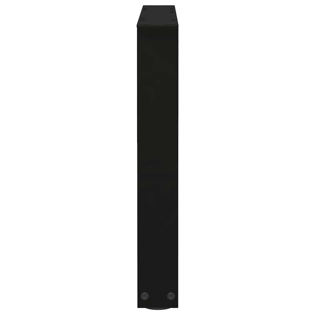 Kavos staliuko kojelės, V formos, 2 vnt., juodos, 60x(42 - 43,3) cm, plienas - Namų Idėja
