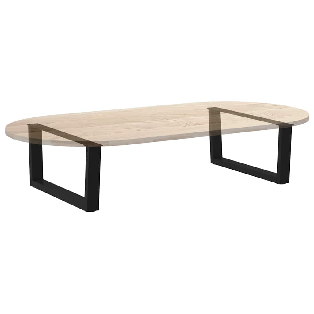 Kavos staliuko kojelės, V formos, 2 vnt., juodos, 70x(30 - 31,3) cm, plienas - Namų Idėja