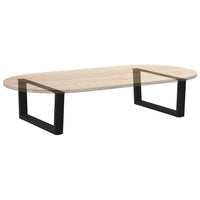 Kavos staliuko kojelės, V formos, 2 vnt., juodos, 70x(30 - 31,3) cm, plienas - Namų Idėja
