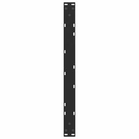 Kavos staliuko kojelės, V formos, 2 vnt., juodos, 70x(30 - 31,3) cm, plienas - Namų Idėja