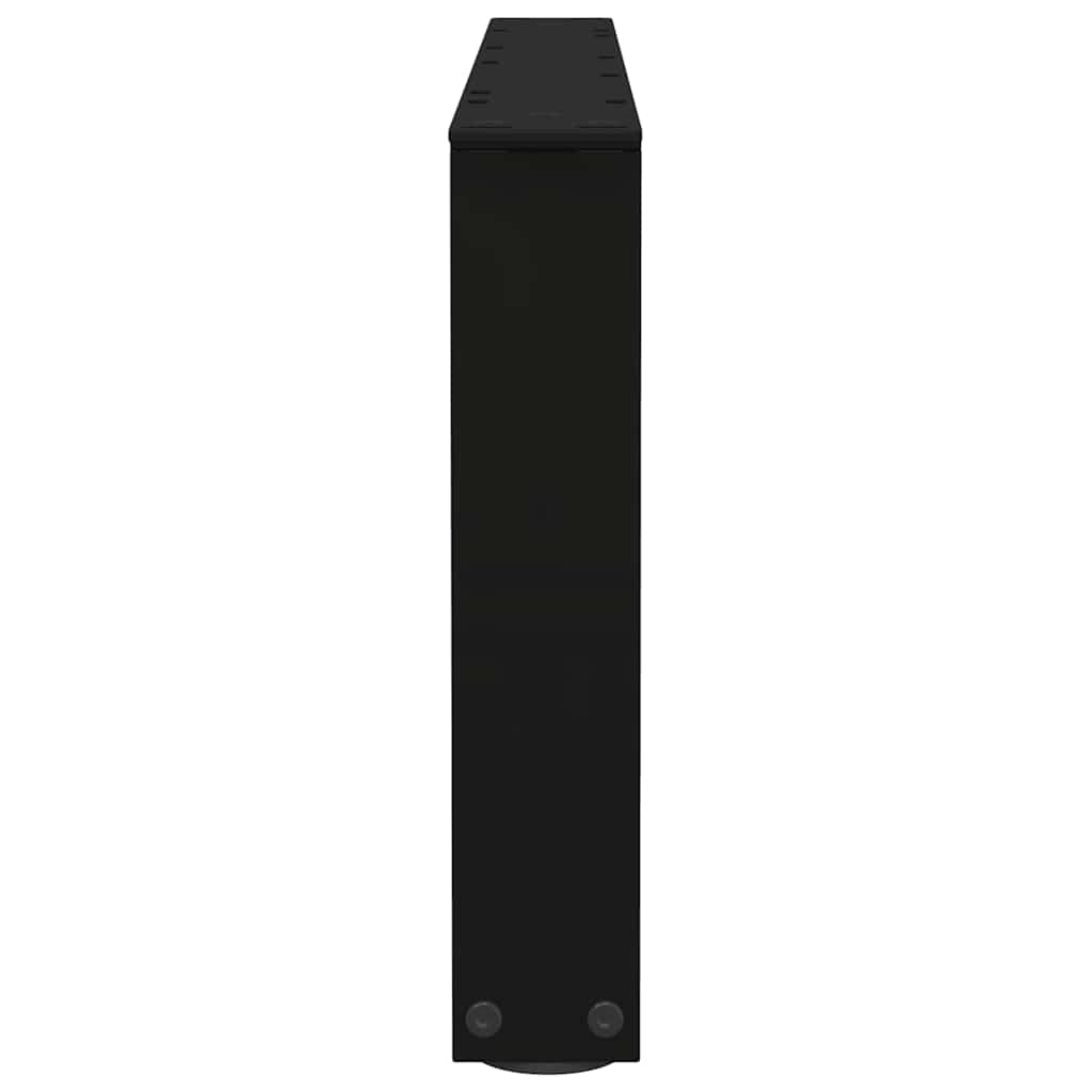 Kavos staliuko kojelės, V formos, 2 vnt., juodos, 70x(30 - 31,3) cm, plienas - Namų Idėja