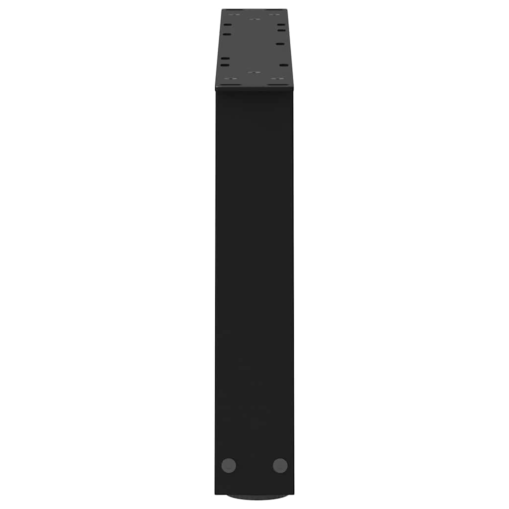 Kavos staliuko kojelės, V formos, 2 vnt., juodos, 70x(30 - 31,3) cm, plienas - Namų Idėja