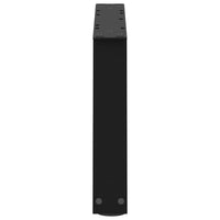 Kavos staliuko kojelės, V formos, 2 vnt., juodos, 70x(30 - 31,3) cm, plienas - Namų Idėja