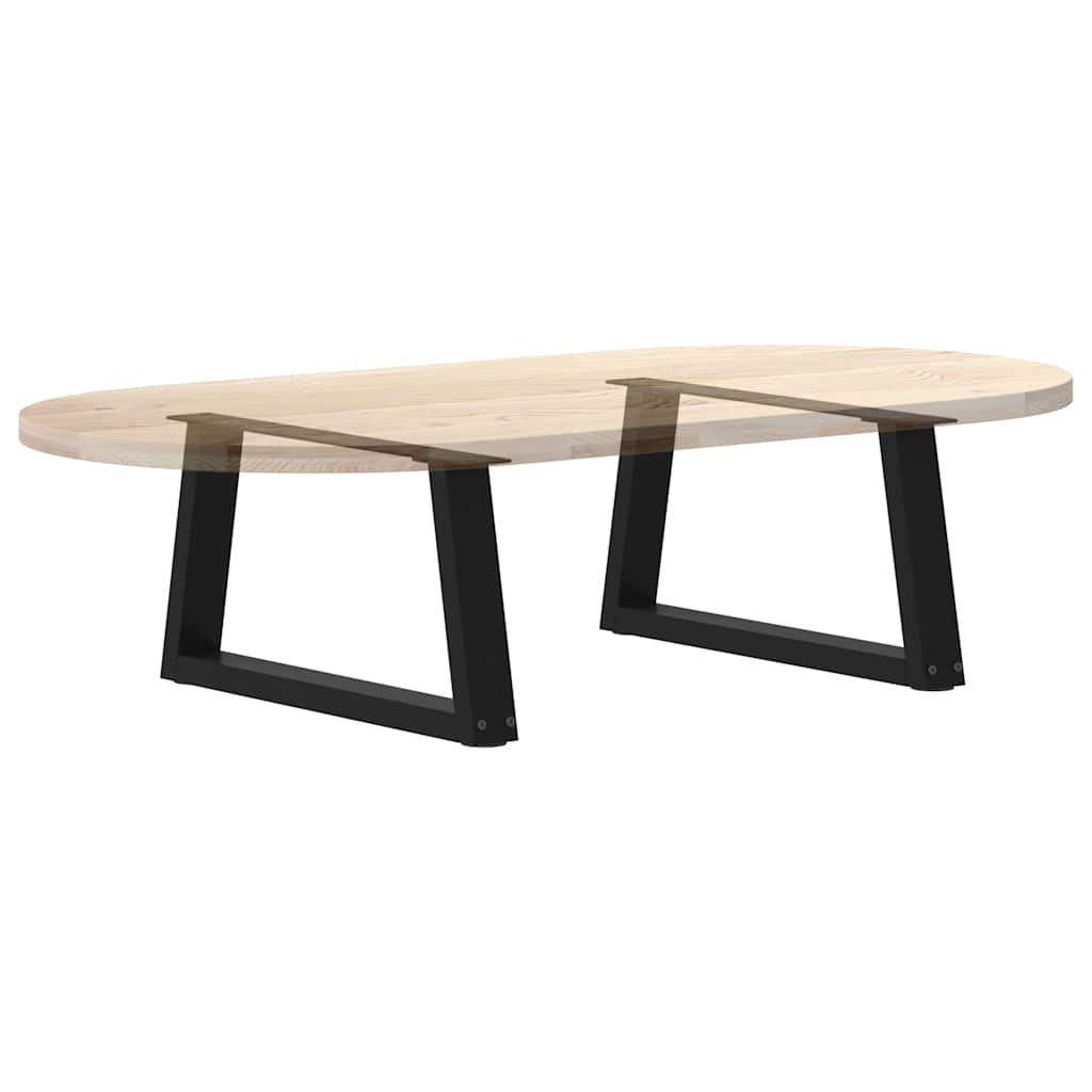 Kavos staliuko kojelės, V formos, 2 vnt., juodos, 70x(30 - 31,3) cm, plienas - Namų Idėja
