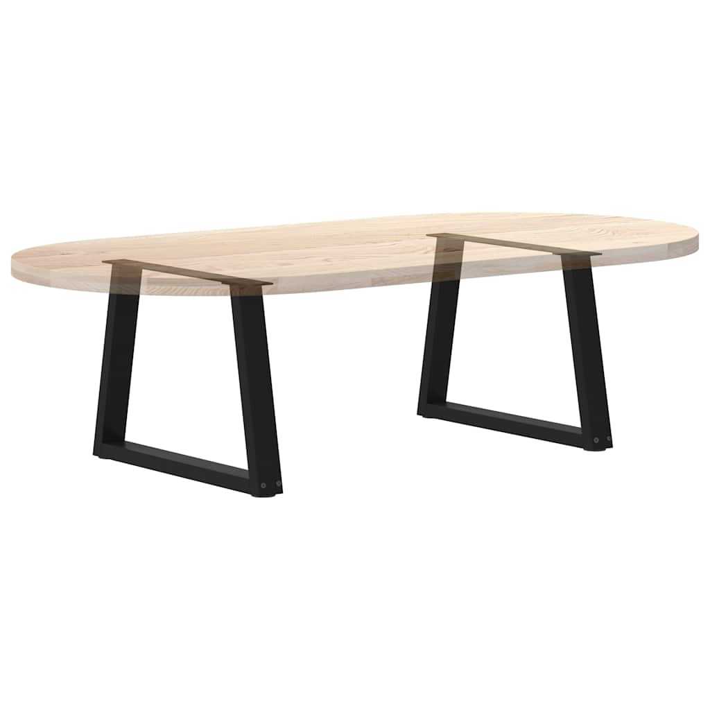 Kavos staliuko kojelės, V formos, 2 vnt., juodos, 70x(42 - 43,3) cm, plienas - Namų Idėja