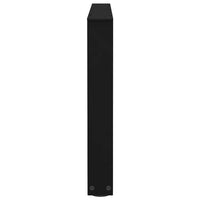 Kavos staliuko kojelės, V formos, 2 vnt., juodos, 70x(42 - 43,3) cm, plienas - Namų Idėja