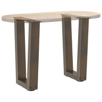 Kavos staliuko kojelės, V formos, 2 vnt., natūralus plienas, 28x(42 - 43,3) cm, plienas - Namų Idėja