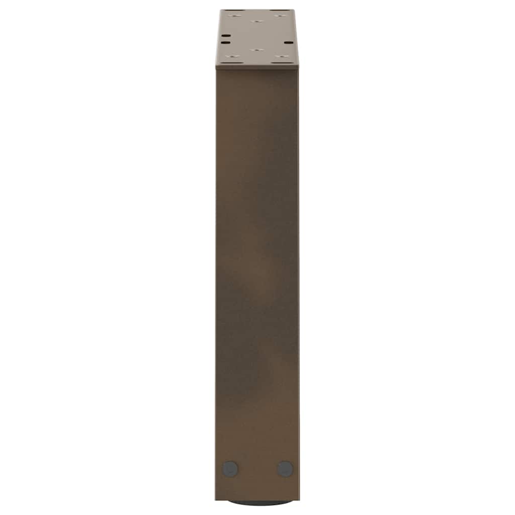 Kavos staliuko kojelės, V formos, 2 vnt., natūralus plienas, 30x(30 - 31,3) cm, plienas - Namų Idėja