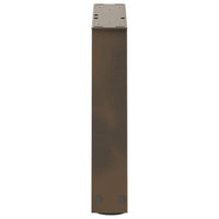 Kavos staliuko kojelės, V formos, 2 vnt., natūralus plienas, 30x(30 - 31,3) cm, plienas - Namų Idėja