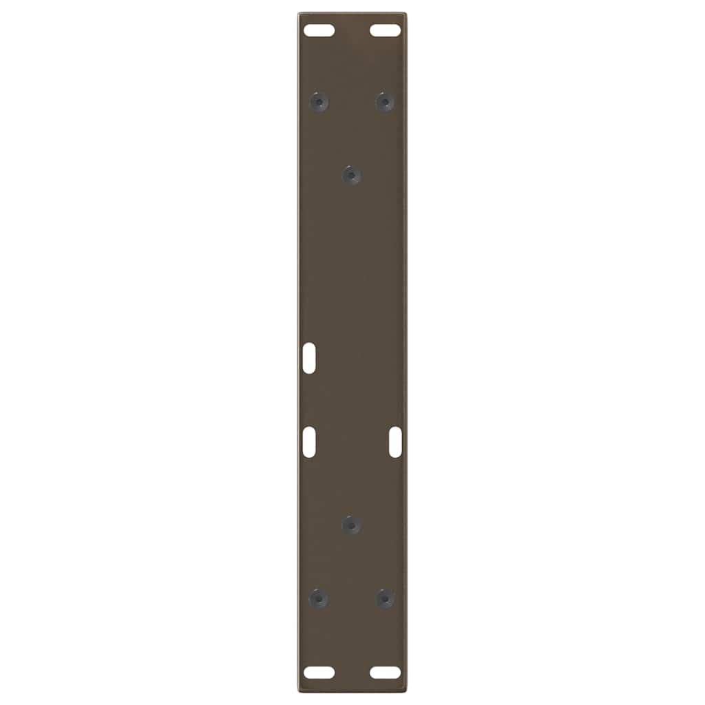 Kavos staliuko kojelės, V formos, 2 vnt., natūralus plienas, 30x(30 - 31,3) cm, plienas - Namų Idėja