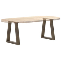 Kavos staliuko kojelės, V formos, 2 vnt., natūralus plienas, 38x(42 - 43,3) cm, plienas - Namų Idėja