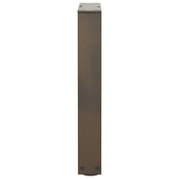Kavos staliuko kojelės, V formos, 2 vnt., natūralus plienas, 38x(42 - 43,3) cm, plienas - Namų Idėja