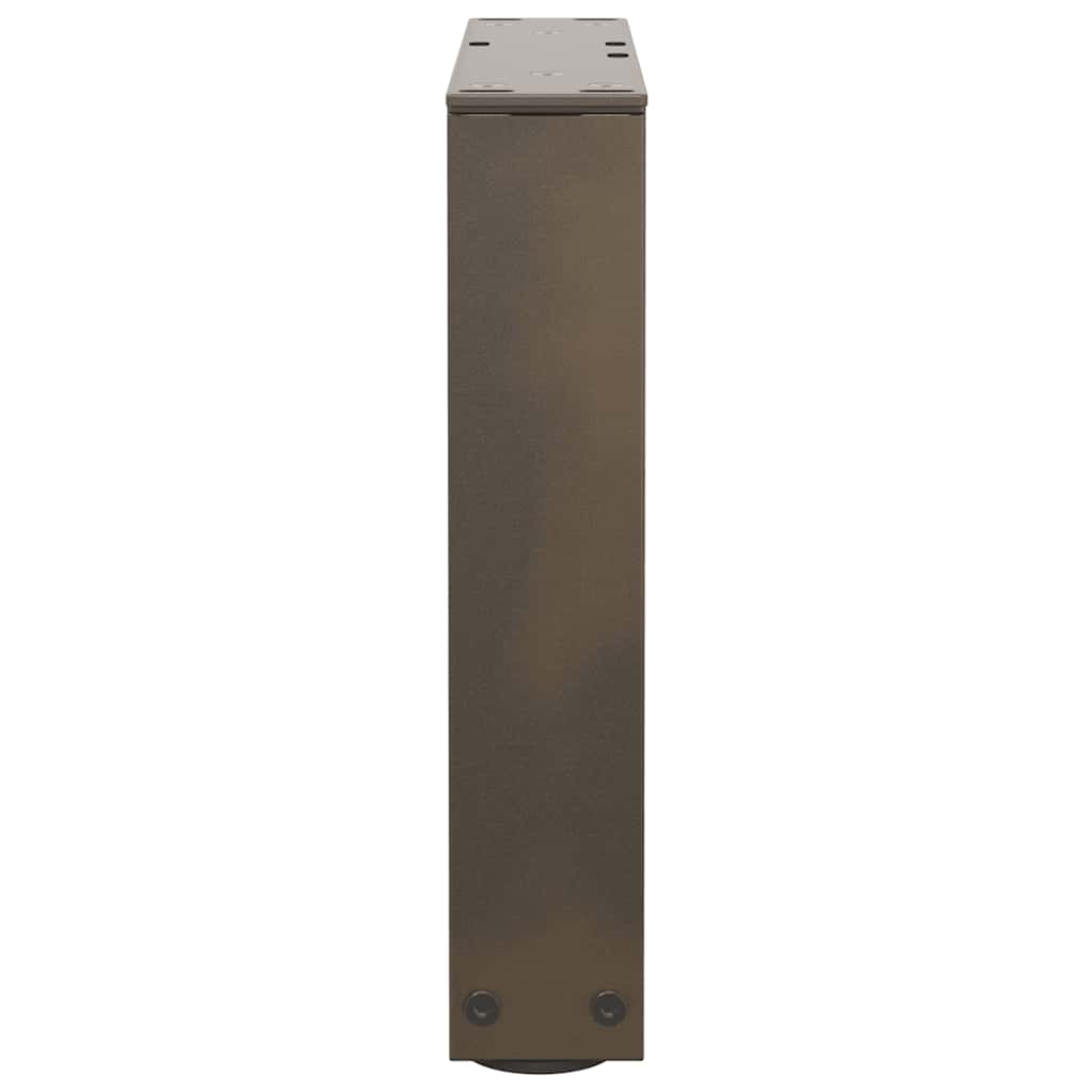 Kavos staliuko kojelės, V formos, 2 vnt., natūralus plienas, 40x(30 - 31,3) cm, plienas - Namų Idėja