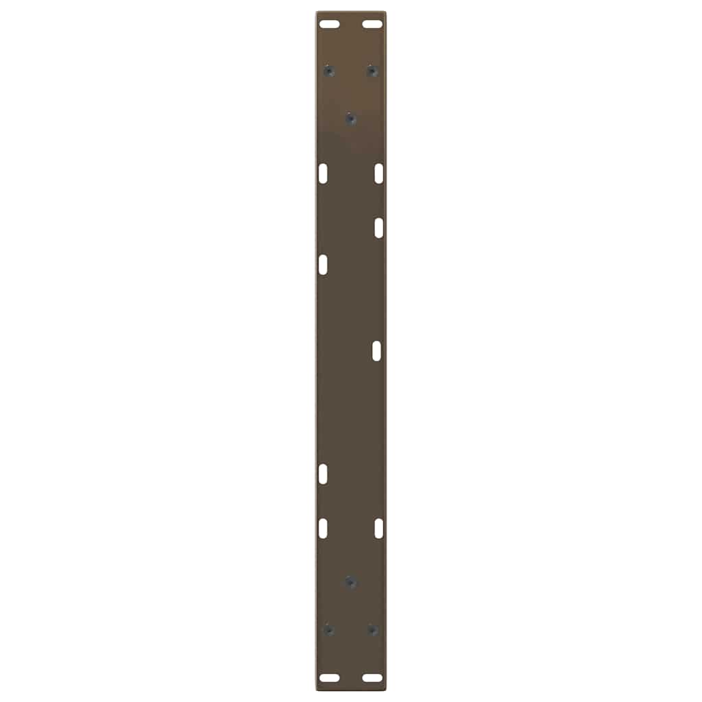 Kavos staliuko kojelės, V formos, 2 vnt., natūralus plienas, 50x(30 - 31,3) cm, plienas - Namų Idėja