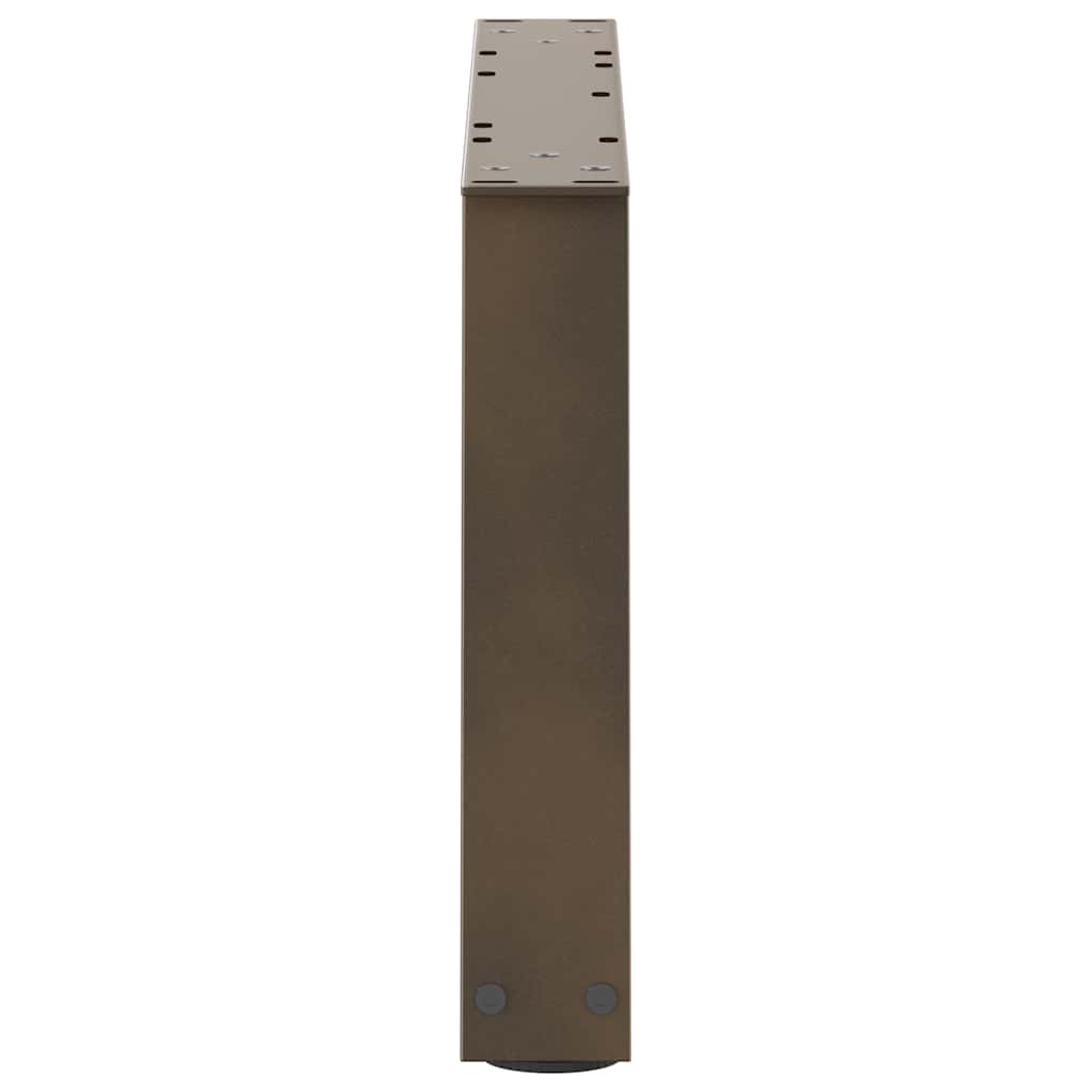 Kavos staliuko kojelės, V formos, 2 vnt., natūralus plienas, 50x(30 - 31,3) cm, plienas - Namų Idėja