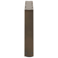 Kavos staliuko kojelės, V formos, 2 vnt., natūralus plienas, 50x(30 - 31,3) cm, plienas - Namų Idėja