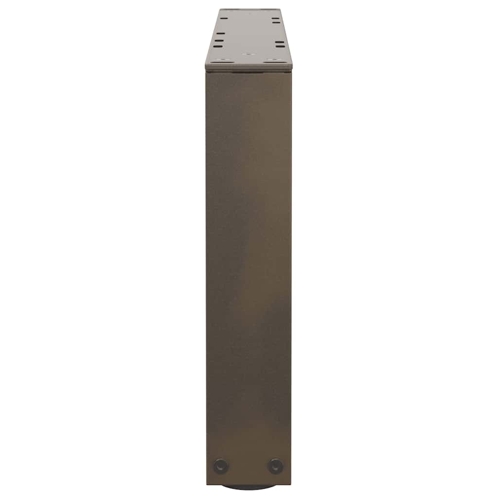 Kavos staliuko kojelės, V formos, 2 vnt., natūralus plienas, 50x(30 - 31,3) cm, plienas - Namų Idėja