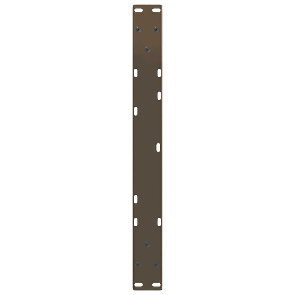 Kavos staliuko kojelės, V formos, 2 vnt., natūralus plienas, 50x(42 - 43,3) cm, plienas - Namų Idėja