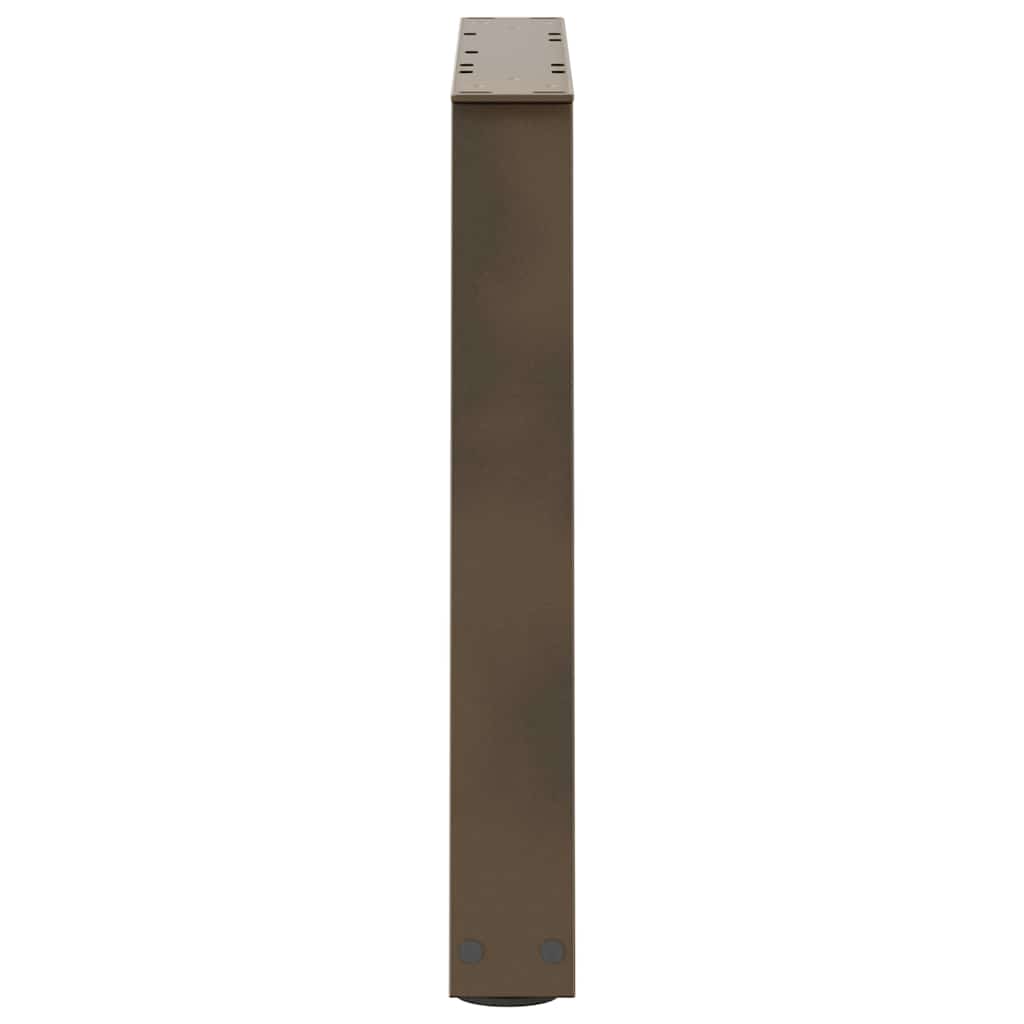 Kavos staliuko kojelės, V formos, 2 vnt., natūralus plienas, 50x(42 - 43,3) cm, plienas - Namų Idėja
