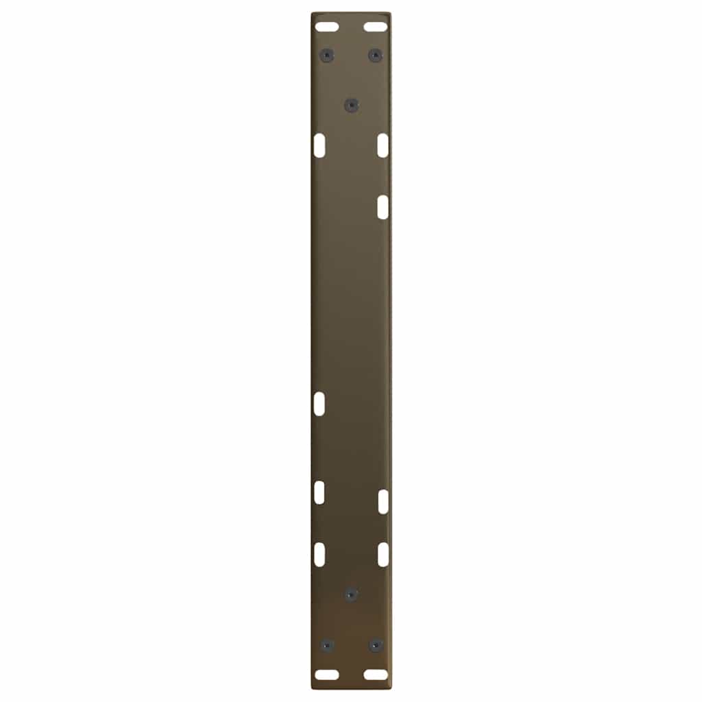 Kavos staliuko kojelės, V formos, 2 vnt., natūralus plienas, 50x(42 - 43,3) cm, plienas - Namų Idėja