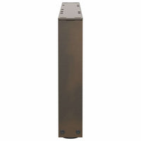 Kavos staliuko kojelės, V formos, 2 vnt., natūralus plienas, 60x(30 - 31,3) cm, plienas - Namų Idėja