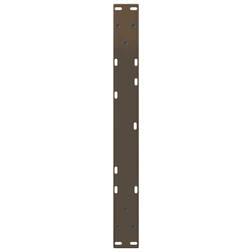 Kavos staliuko kojelės, V formos, 2 vnt., natūralus plienas, 60x(30 - 31,3) cm, plienas - Namų Idėja