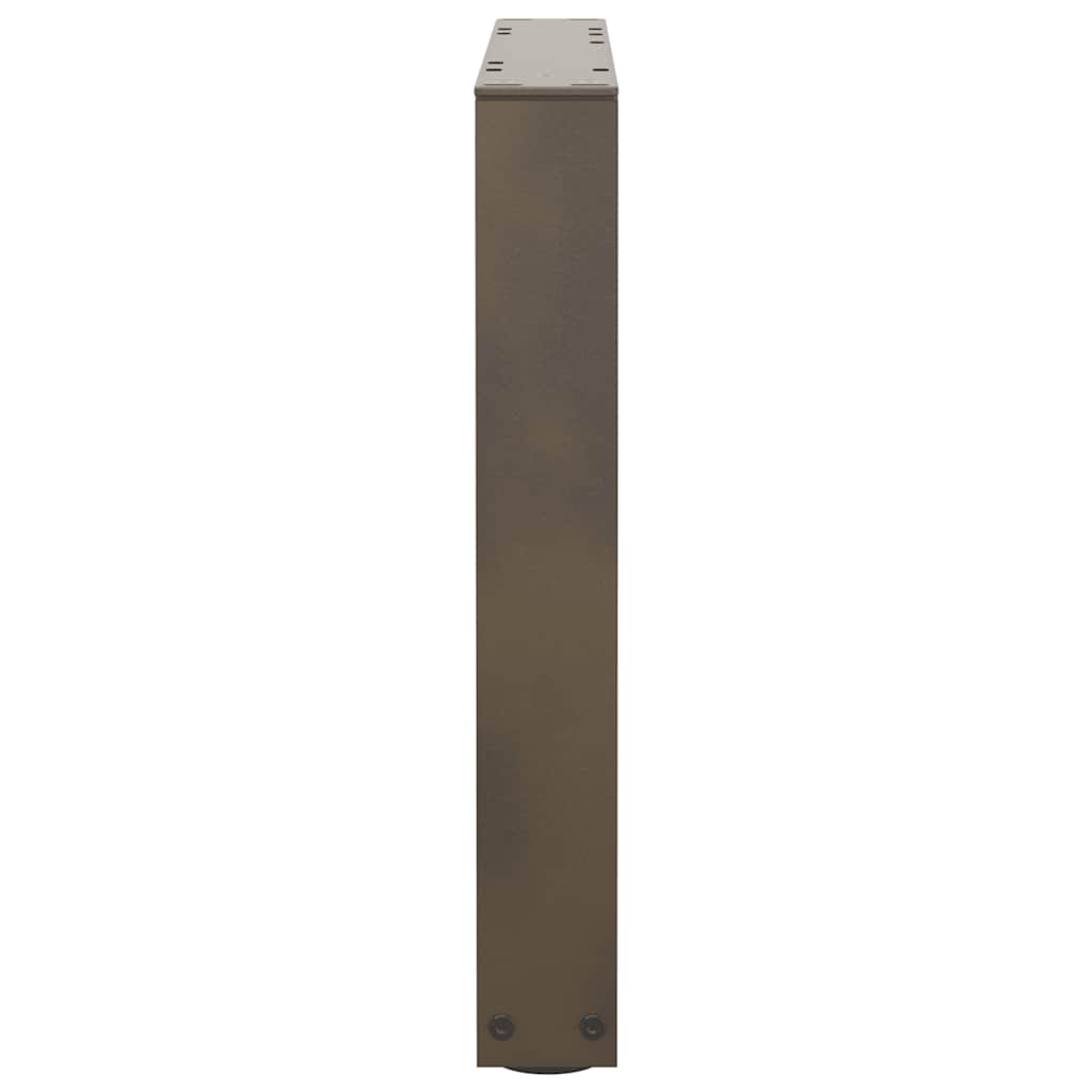 Kavos staliuko kojelės, V formos, 2 vnt., natūralus plienas, 60x(42 - 43,3) cm, plienas - Namų Idėja