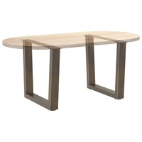Kavos staliuko kojelės, V formos, 2 vnt., natūralus plienas, 60x(42 - 43,3) cm, plienas - Namų Idėja