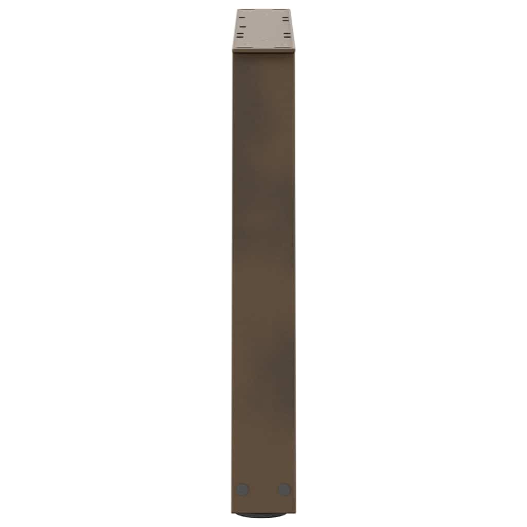 Kavos staliuko kojelės, V formos, 2 vnt., natūralus plienas, 60x(42 - 43,3) cm, plienas - Namų Idėja