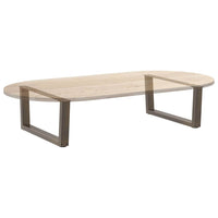 Kavos staliuko kojelės, V formos, 2 vnt., natūralus plienas, 70x(30 - 31,3) cm, plienas - Namų Idėja