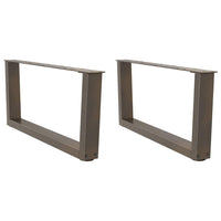 Kavos staliuko kojelės, V formos, 2 vnt., natūralus plienas, 70x(30 - 31,3) cm, plienas - Namų Idėja