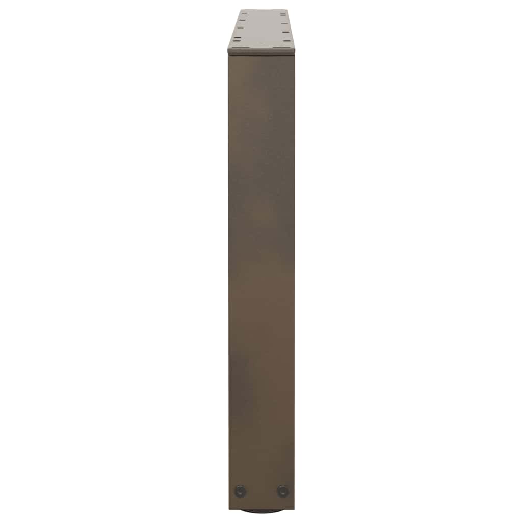 Kavos staliuko kojelės, V formos, 2 vnt., natūralus plienas, 70x(42 - 43,3) cm, plienas - Namų Idėja