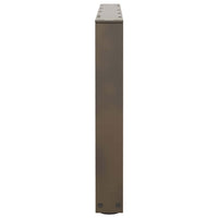 Kavos staliuko kojelės, V formos, 2 vnt., natūralus plienas, 70x(42 - 43,3) cm, plienas - Namų Idėja