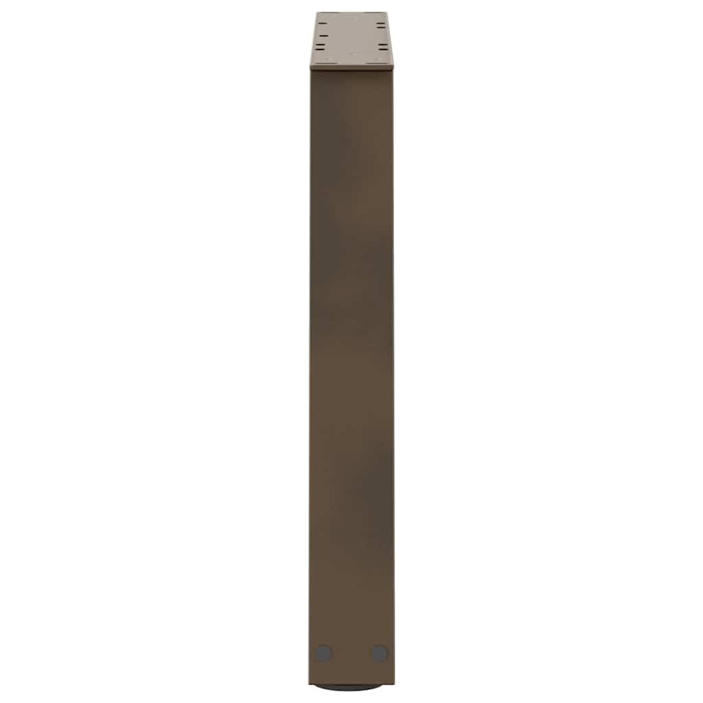 Kavos staliuko kojelės, V formos, 2 vnt., natūralus plienas, 70x(42 - 43,3) cm, plienas - Namų Idėja