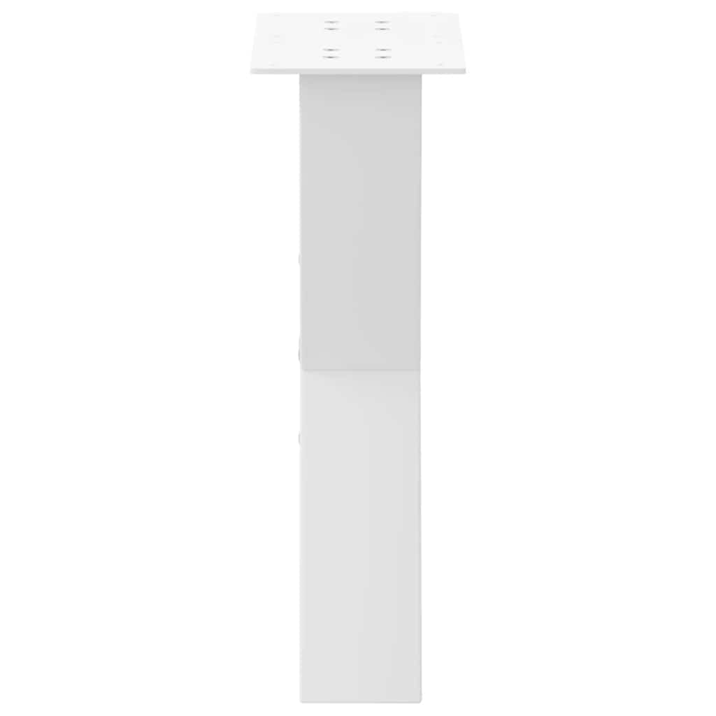 Kavos staliuko kojelės, X formos, 2 vnt., baltos, 38x(42 - 43) cm, plienas - Namų Idėja